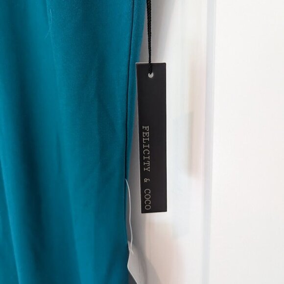 Turquoise Felicity & Coco Mock Neck Dress - Size Small - NWT - Picture 4 of 6